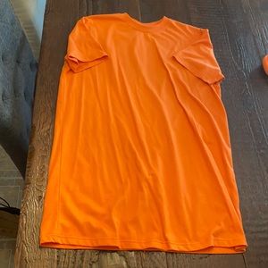 Orange tshirt dress